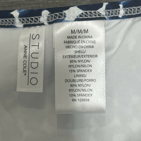 NWT Anne Cole Studio Medium Flounce Around Printed Ruffled Bikini Bottoms Swim - Picture 8 of 9